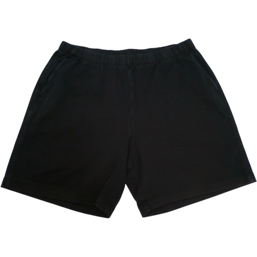 Lands' End Knit Shorts L 14-16 Black Casual Loungewear Basics